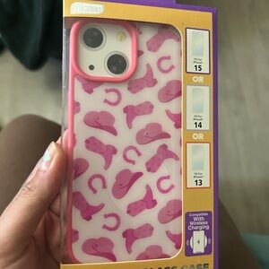 Pink phone case